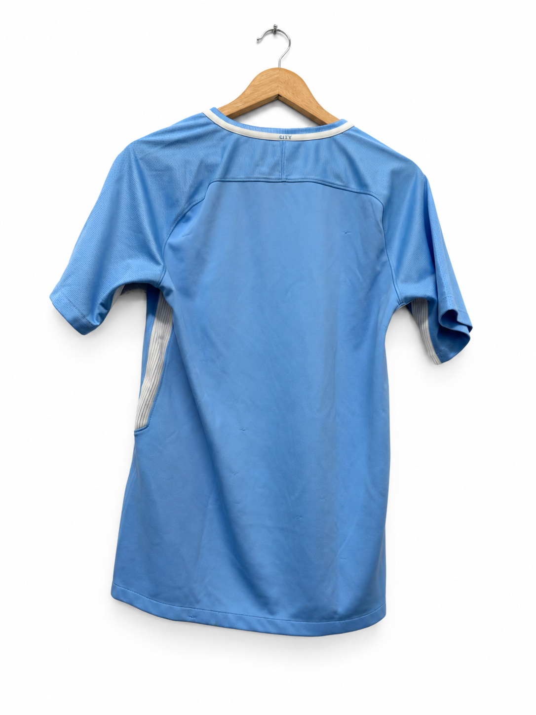 Manchester City 2017/18 thuisshirt maat S, achterkant