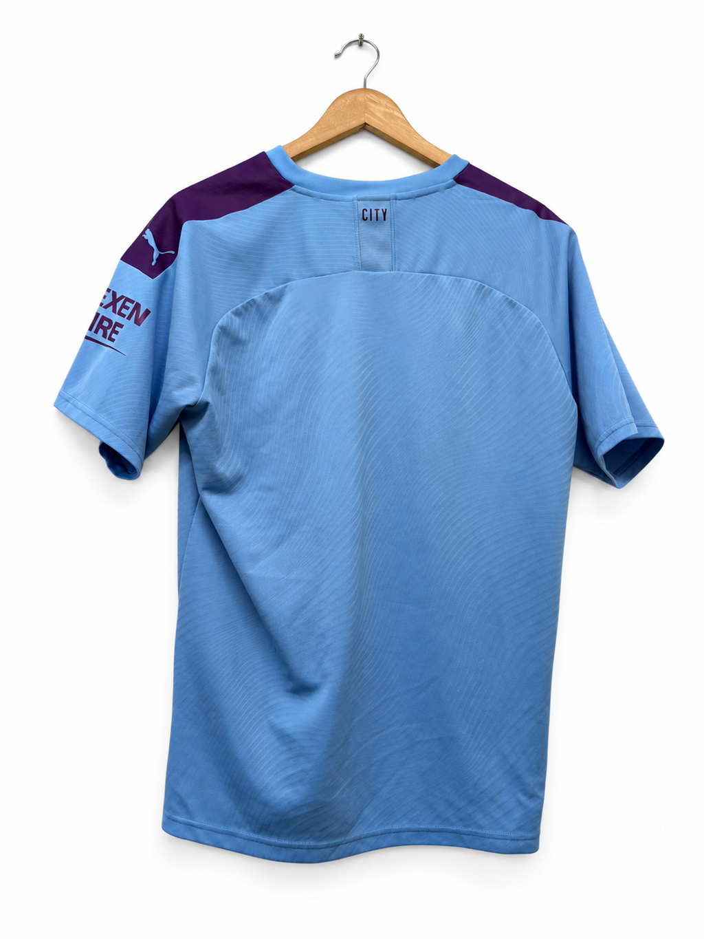 Manchester City 2019/20 thuisshirt maat L, achterkant