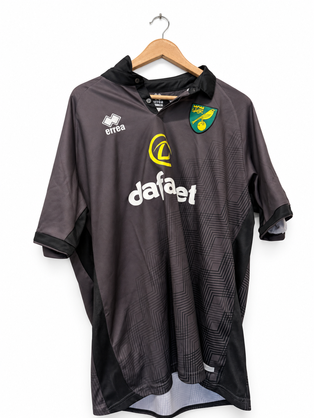 Norwich City 2019/20 derde shirt maat 5XL, voorkant