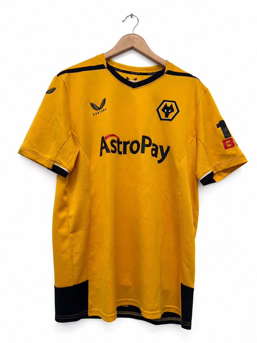 Wolverhampton Wanderers 2022/23 thuisshirt maat L, voorkant